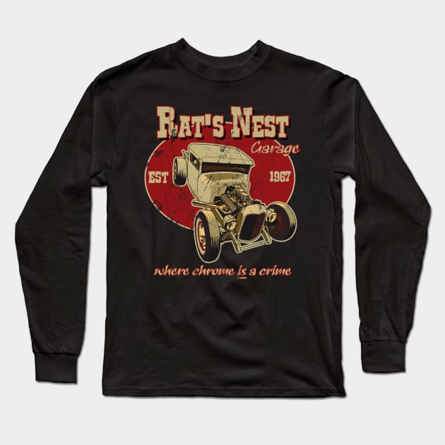 Rat's Nest Garage Long Sleeve T-Shirt by Limey_57